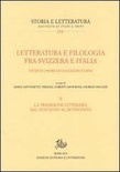 Letteratura e filologia fra Svizzera e Italia, V.2