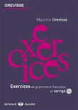 Grevisse - Exercices de grammaire française et corrigés, incl. CD